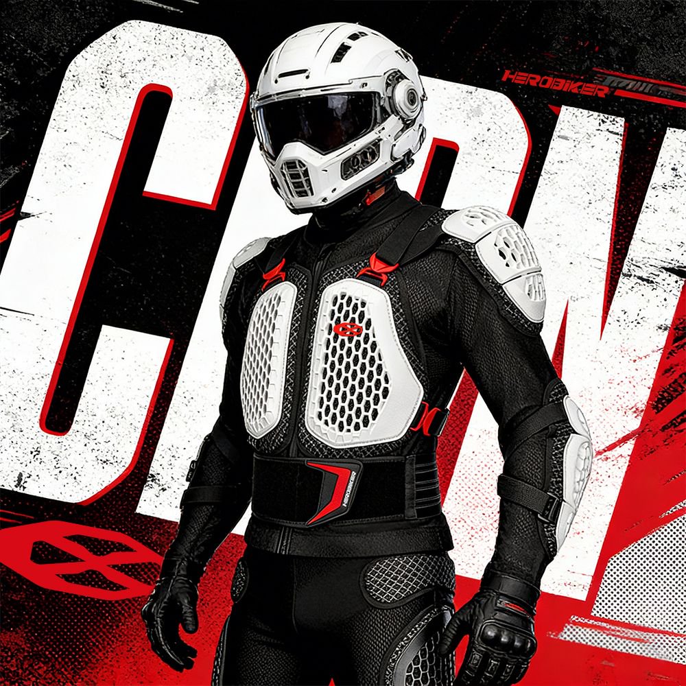 Motorcycle Gear Mens - Giacca da Moto per Uomo con