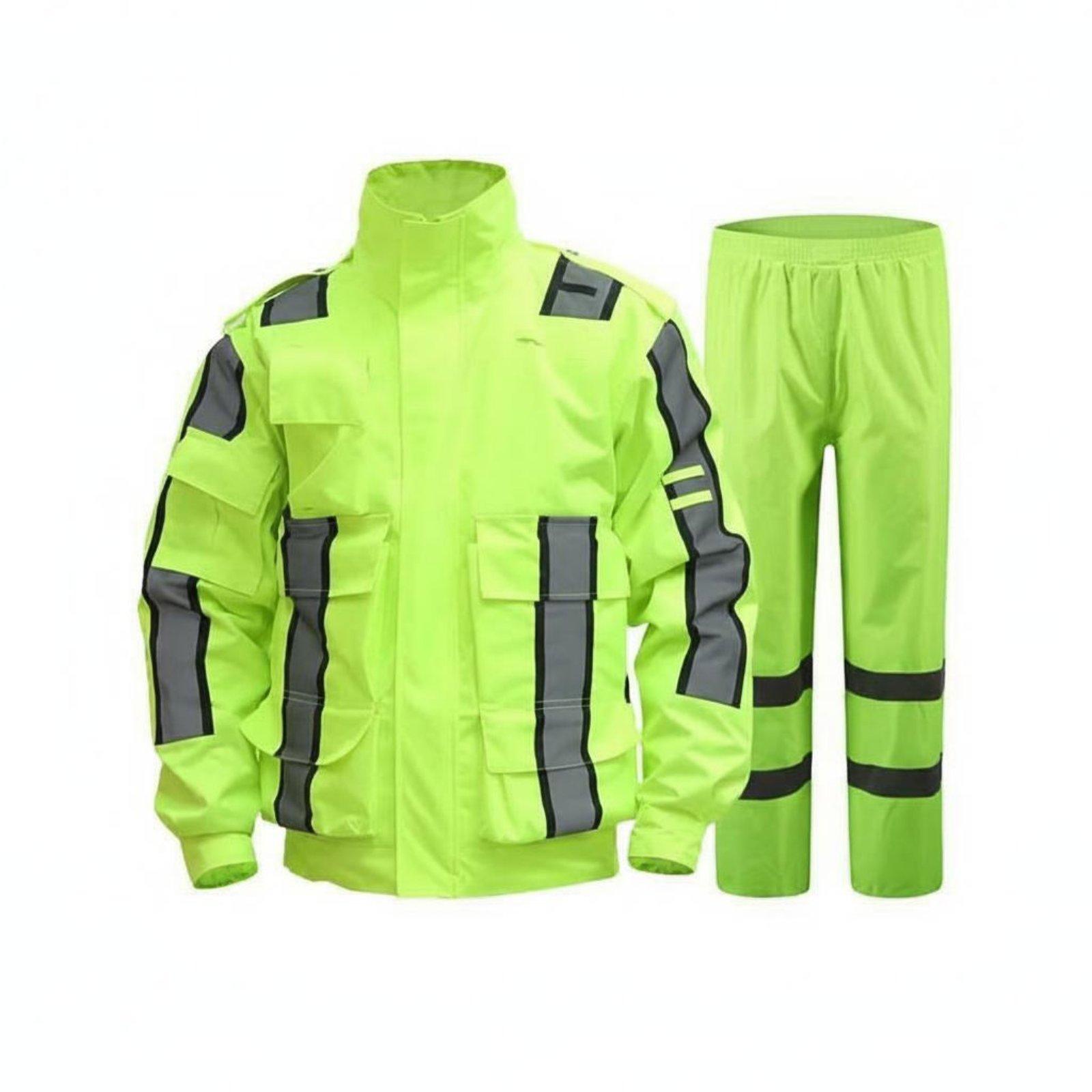 Motorcycle Gear Mens - Completo Impermeabile Riflettente ad Alta Visibilità