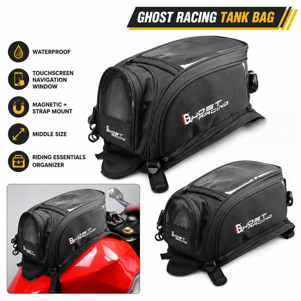 Motorcycle Gear Companies - Borsa Universale per Serbatoio Moto, Impermeabile,