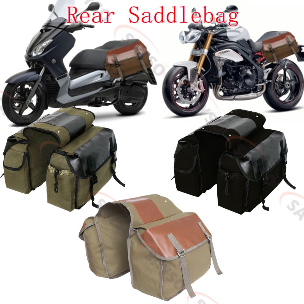 Motorcycle Gear Backpack - Tela In Pelle Posteriore Bisaccia Moto