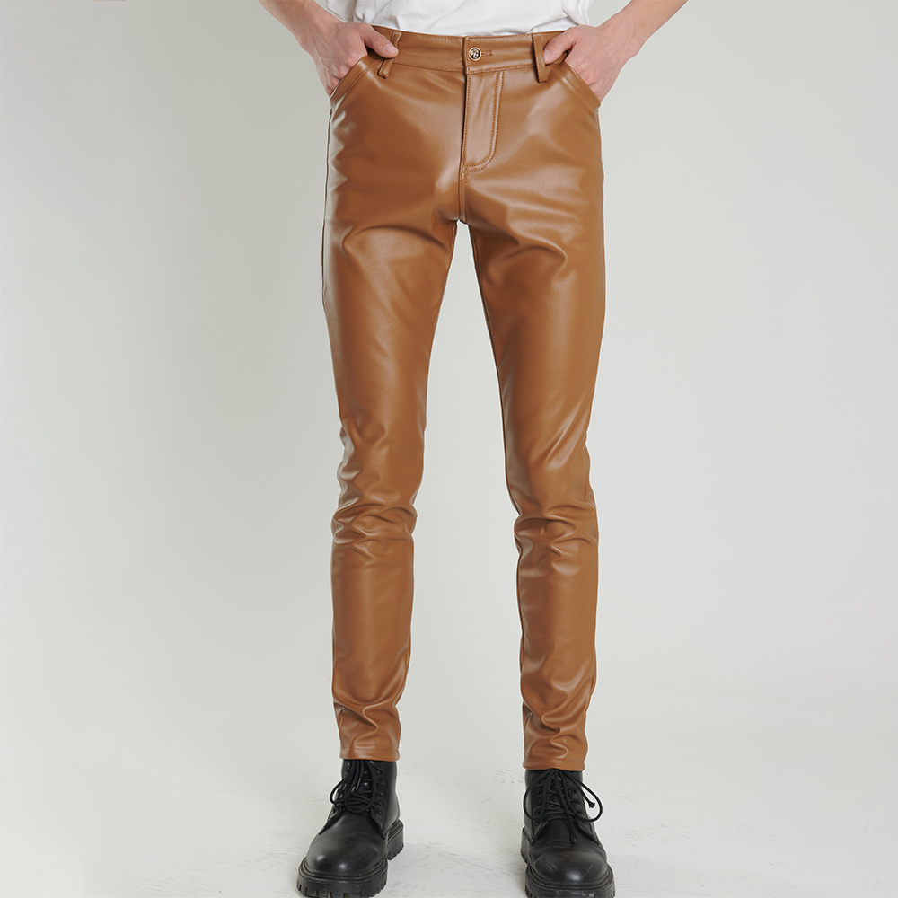 Motorcycle Gear Mens - Pantaloni in pelle da uomo Pantaloni